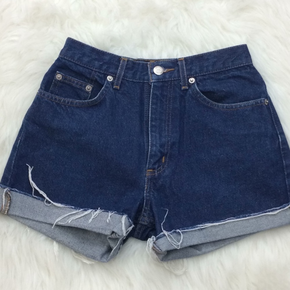 Blue Asphalt Jeans high waist cut‎ off denim short